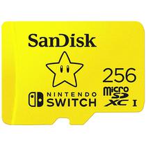 Cartao de Memoria Micro SD de 256GB Sandisk SDSQXAO-256G-GNCZN para Nintendo Switch