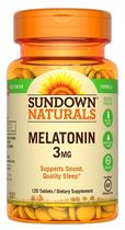 Sundown Naturals Melatonin 3MG (120 Capsulas)