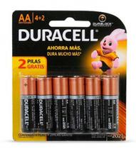 Pilha AA Duracell Alcalina PACK-6