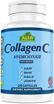 Alfa Vitamins Collagen C Hydrolysate With Biotin (200 Capsulas)