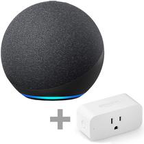 Smart Speaker Amazon Echo Dot 4TH Generation B7W64E + Adaptador de Tomada Inteligente
