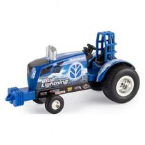 Trator Ertl Blue Lightning - New Holland Puller Tractor - Escala 1/64