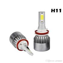 Lampada de LED para Carro Ultra LED Headlight C6 H11 36W/6000K/3800L s/Garantia