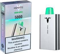 Vaper Descartavel Ignite V50 5% Nicotina 5000 Puffs - Green Apple
