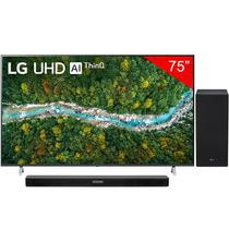 Smart TV LED de 75" LG 75UP7750PSB 4K Uhd com Bluetooth/Wi-Fi/Bivolt (2021) + Barra de Som LG SK5 Bluetooth Bivolt