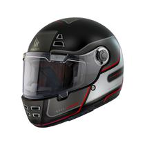 Capacete MT Helmets Jarama Baux E15 - Fechado - Tamanho XXL - Vermelho Fluor