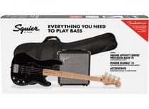 Pack Fender PJ Bass MN BLK R15