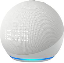 Amazon Echo Dot com Alexa e Relogio - Branco (5TA Geracao)