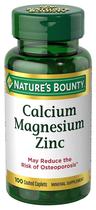 Natures Bounty Calcium Magnesium Zinc 100 Capsulas