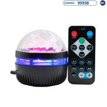 Speaker Projetor SE-111 Q6 Luzes LED Recarregavel USB