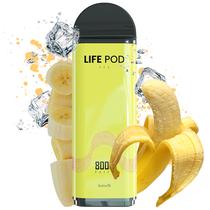 Vape Descartavel Life Pod Eco 8000 Puffs com 50MG Nicotina - Banana Ice