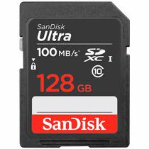 Cartao de Memoria SD de 128GB Sandisk Ultra SDSDUNR-128G-GN3IN - Preto