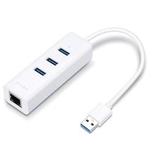 Hub USB TP-Link UE330 - 3 Portas USB/1 Porta Ethernet - 1000MBPS - Branco