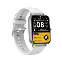 Smartwatch Blulory Glifo RS4 com Bluetooth, Monitor de Frequencia Cardiaca, Funcao de Voz e Funcao Motora- Prata