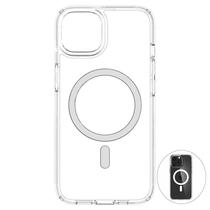 Case para iPhone 15 Pro Max 6.7" (2023) Spigen Crystal Hybrid Magfit White ACS06450 - Crystal Clear