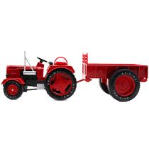 Brinquedo KDW 691013 - Trator com Reboque Basculante - Vermelho