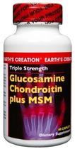 Earth's Creation Glucosamine Chondroitin Plus MSM (60 Tabletas)