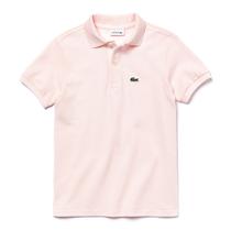 Camiseta Lacoste Polo Infantil Feminina L1812-T03 10A  Flamingo