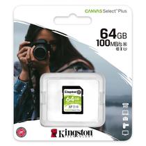 Cartao de Memoria SD Kingston Canvas Select 64GB / 100MBS / Classe 10 - (SDS2/64GB)