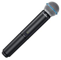 Microfone + Receiver Shure BLX24/B58-J10 Sem Fio Preto