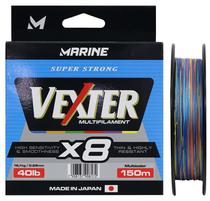 Linha Multifilamento Marine Sports Vexter X8 Multicolor 0.29MM 40LB 150M