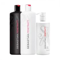 Ant_Kit Sebastian Penetraitt Shampoo 1L + Condicionador 1L + Mascara 500ML