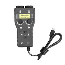 Interface de Audio 2 Canais XLR Saramonic Smartrig+ Uc para Smartphones, Tablets e PCS com Conexao USB-C Ideal para Live - Preto