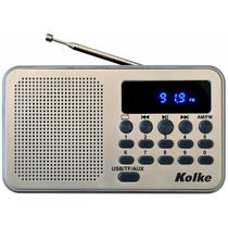 Radio Portatil Kolke KPR-364 AM/FM USB/Microsd Recarregavel