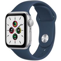 Apple Watch Se Caixa de Aluminio Em Prata e Correia Esportiva Em Cor Abbys Blue 44 MM - MKQ43LL/A