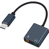 Adaptador Argom USB-C para Som 3D Estereo - Preto (ARG-CB-0066)