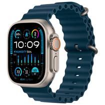 Apple Watch Ultra 2 49MM MREG3LW/ A com Double Tap Gesture / Sirena de 86DB / Pulseira Ocean One Size / Titanium Case - Blue