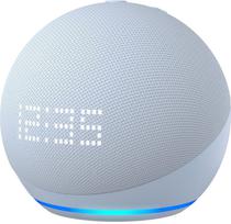 Amazon Echo Dot com Alexa e Relogio - Azul (5TA Geracao)