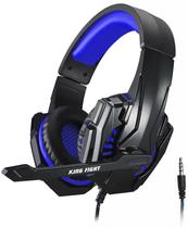 Headset Gaming Sate King Fight AE-369B com Fio - Preto/Azul