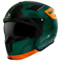 Capacete MT Helmets Streetfighter SV s Totem C6 - Destacavel - Tamanho M - com Viseira Extra - Matt Green