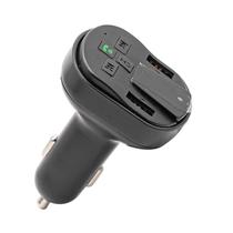 Transmissor FM Luo V-023 para Carro Dual USB 2.1A Quick Charge, MP3 Player - Preto