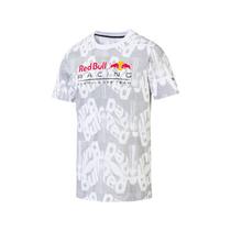 Camiseta Puma Masculina Red Bull Racing Aop Tee Branca