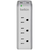 Carregador de Parede Belkin USB Surgeplus 10W Dual-USB+3 Tomadas Protecao Surto 110V Branco - BST300BG