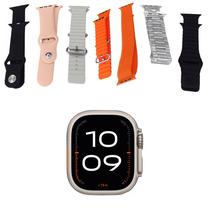 Smartwatch Moxom MX-WH09 - Bluetooth - 47MM - 7 Pulseiras - Dourado