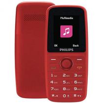 Cel Philips E108 Vermelho Dual Chip Espanhol/Ingles