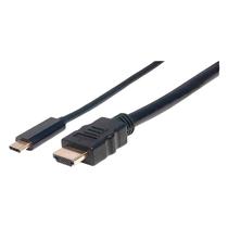 Cabo HDMI / USB-C Manhattan 152235 / 1 Metro / 4K / 30HZ - Preto