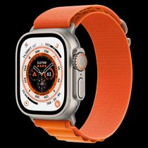 Apple Watch Ultra MNHA3LL/A Celular + GPS Caixa Titanio 49MM - Loop Alpine Laranja