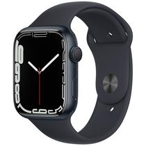 Apple Watch Series 7 Caixa de Aluminio Em Meia Noite e Correia Esportiva Em Cor Meia Noite 45 MM MKN53LL/A