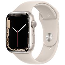 Apple Watch Series 7 Caixa de Aluminio Em Branco Estelar e Correia Esportiva Em Cor Branco Estelar 45 MM MKN63LL/A
