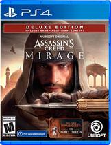 Jogo Assassin's Creed Mirage Deluxe Edition - PS4
