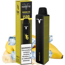 Vape Descartavel Ignite V15 1500 Puffs com 50MG Nicotina - Banana Ice