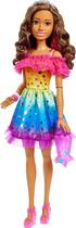 Boneca Barbie Vestido Colorido Mattel - HJY00