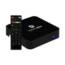 Receptor TV Box Spectrabox 9PRO Ultra HD 4K com Wi-Fi 128GB + 8GB de Ram HDMI e USB Bivolt - Preto