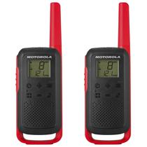 Walkie Talkie Talkie Motorola T210 - 32 KM - 22 Canais - Preto e Vermelho