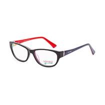 Armacao para Oculos de Grau Visard BC-101 C2 Tam. 53-18-135MM - Preto/Vermelho