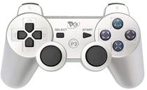 Controle Sem Fio Play Game Doubleshock para PS3 - Silver